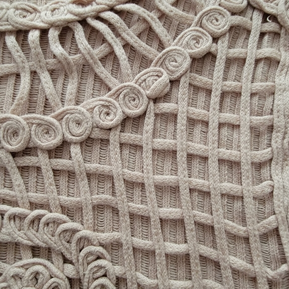 Vintage Simon Chang crochet sweater size small - Picture 4 of 12